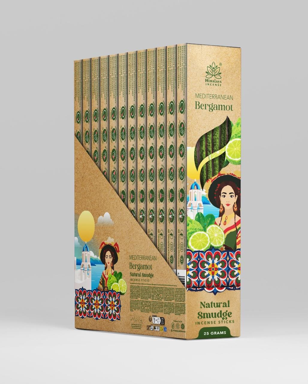 Himalaya Meditarranean Bergamot Incense Stick-25g